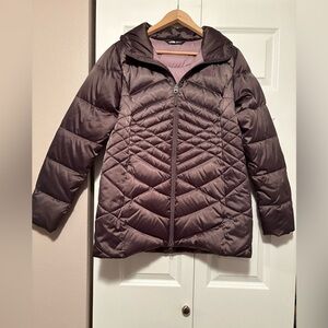 North Face Quilted Purple Puffer Jacket
